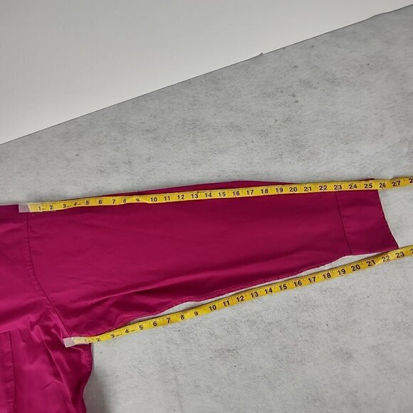 Izod Men's Magenta Cotton Blend Twill Dress Shirt Size 18.5 Tall (35/36) - Picture 9 of 13